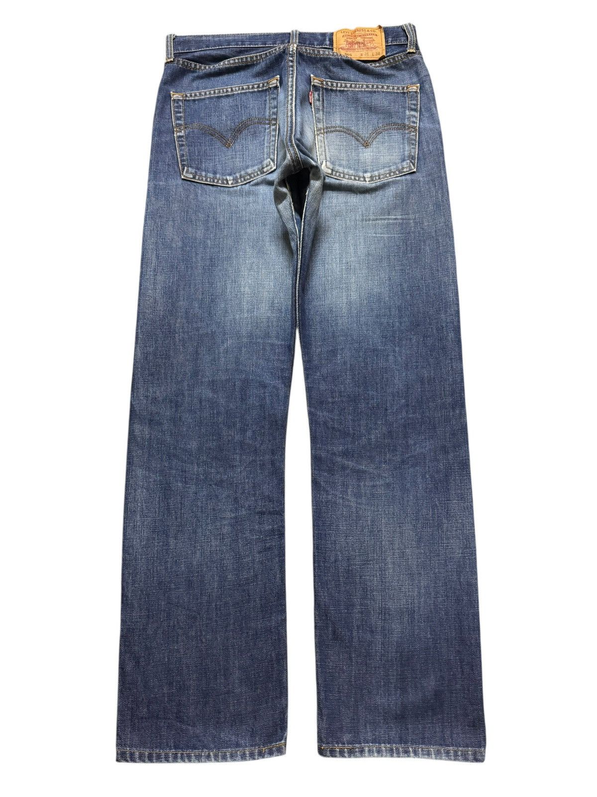 Levi's Vintage 90s Levis 505 Blue Faded Wash Distress Straight Leg Size US 30 / EU 46 - 2 Thumbnail
