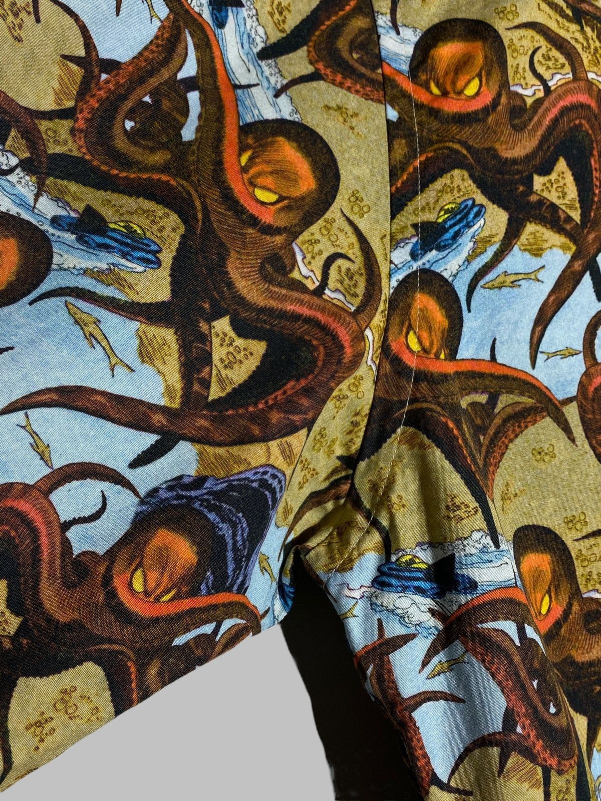 Eton Eton All Over Print Luxury Shirt Octopus Animal Museum Vibes Size US L / EU 52-54 / 3 - 9 Thumbnail