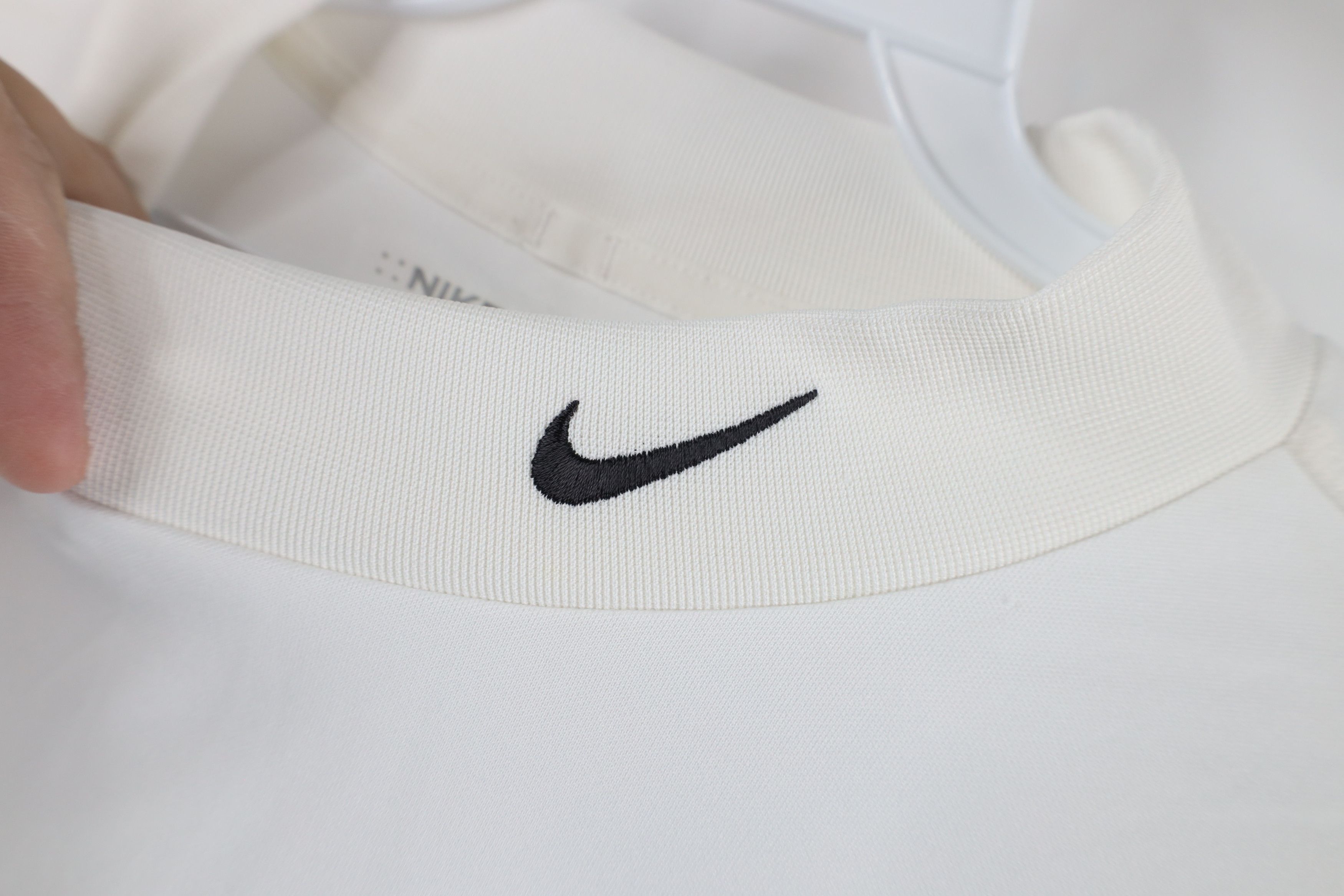 Nike × Vintage Vintage Nike Golf Scott Mini Swoosh Mock Neck T-Shirt White Size US XL / EU 56 / 4 - 4 Thumbnail