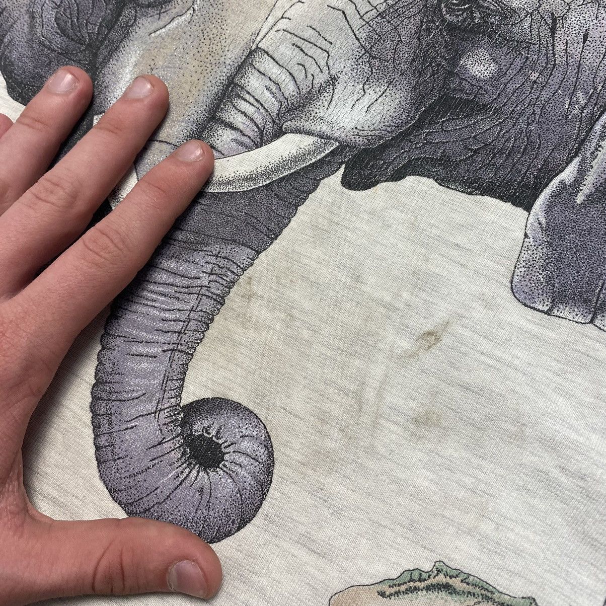 Vintage Vintage Harlequin Nature Elephant 1992 Graphic made in USA Size US XL / EU 56 / 4 - 12 Thumbnail
