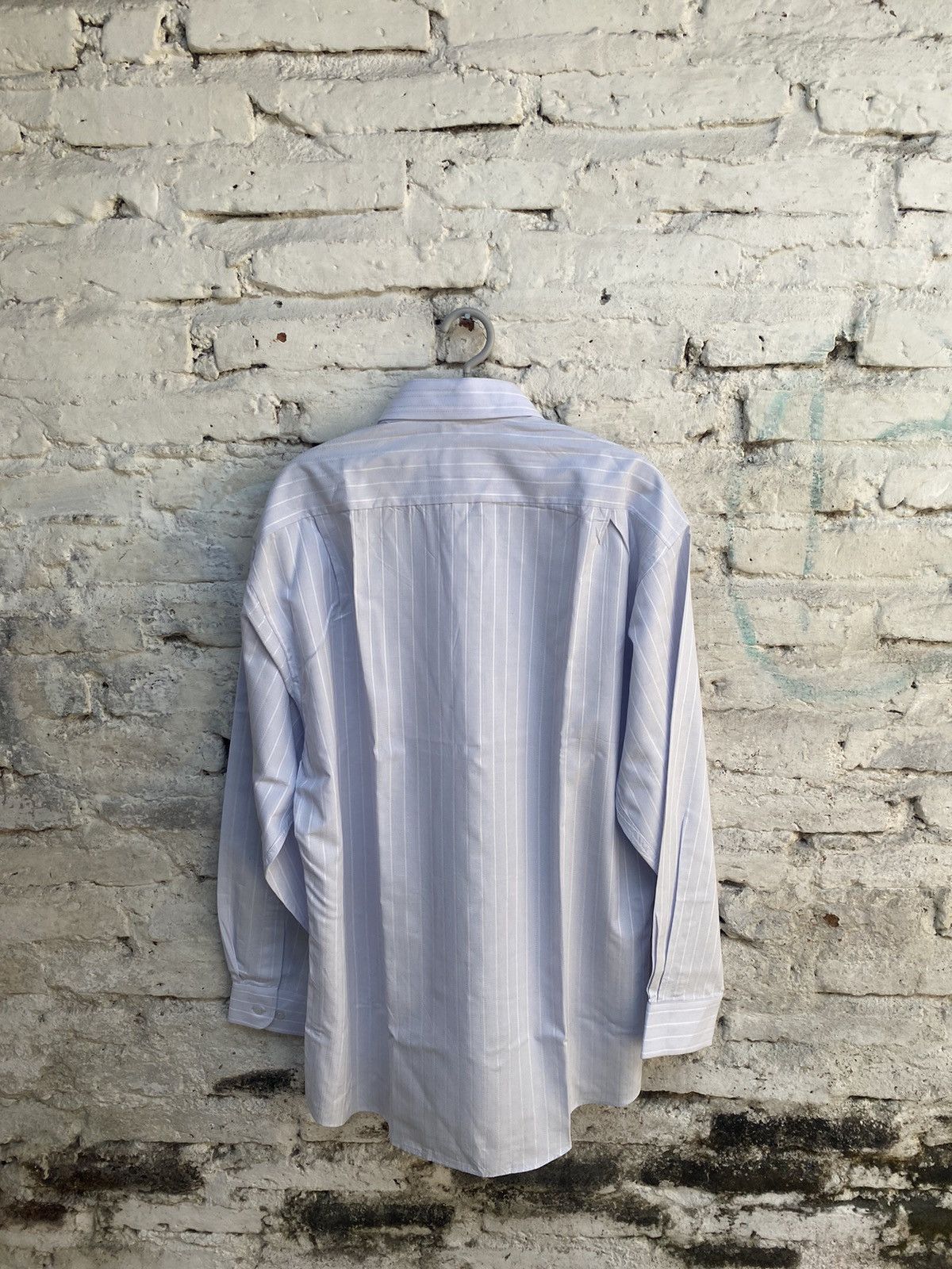 Balenciaga VINTAGE BALENCIAGA STRIPPED FORMAL LONG SHIRTS Size US XL / EU 56 / 4 - 6 Thumbnail