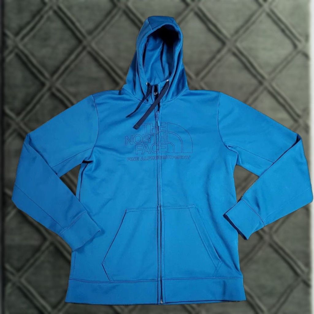 The North Face VINTAGE The North Face Hoodie Men Medium Blue Fleece Full Zip Sweatshirt Hiking M Size US M / EU 48-50 / 2 - 1 Thumbnail