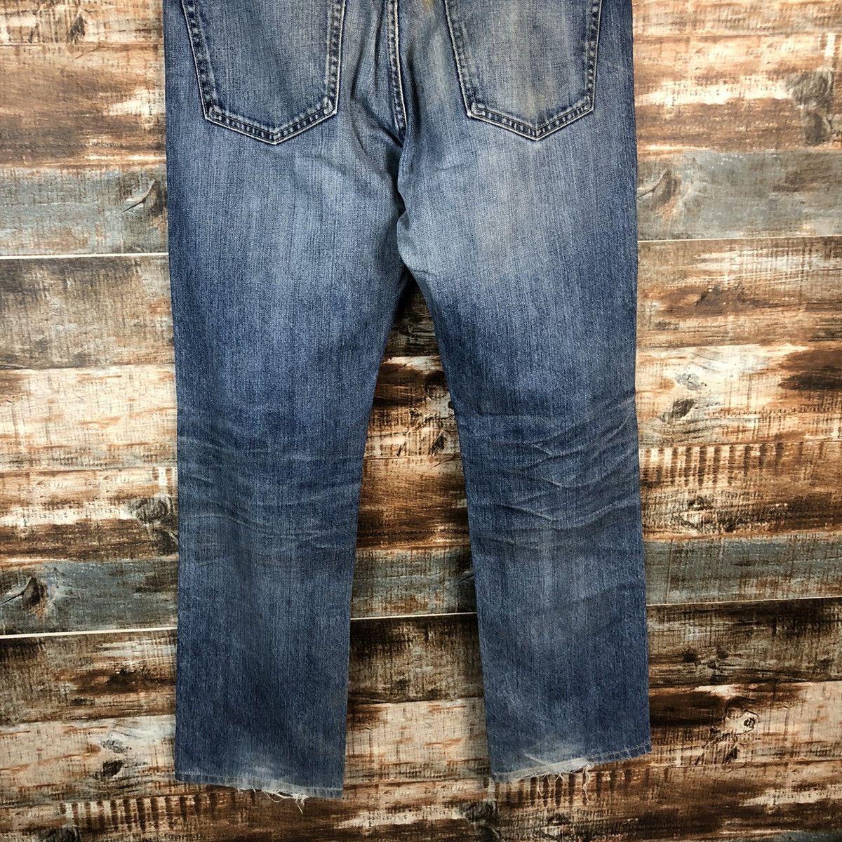 Japanese Brand Uniqlo japan ripped vintage Blue Denim Pants #A1402 Size US 34 / EU 50 - 13 Thumbnail