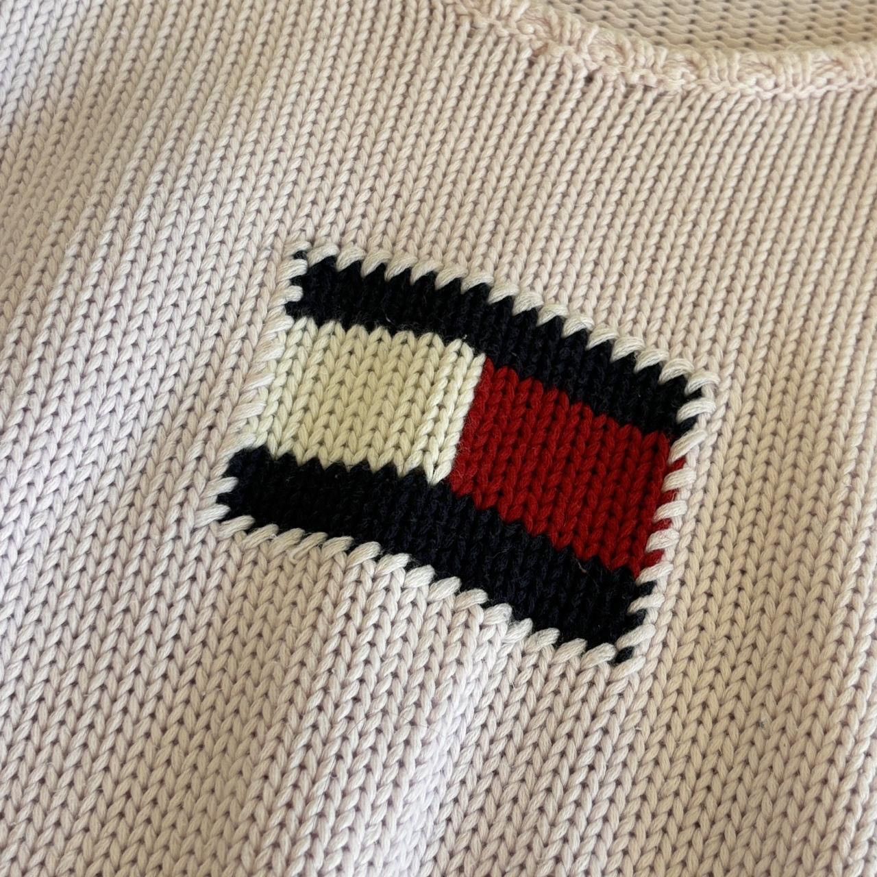 Tommy Hilfiger × Vintage Baby Pink long sleeve cable knit sweater Size S / US 4 / IT 40 - 2 Thumbnail