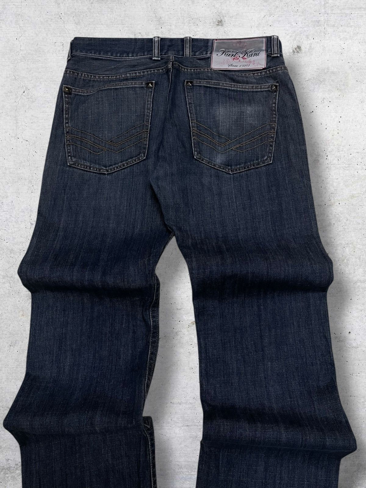 Karl Kani VINTAGE KARL KANI 90S OG DESIGNER STREETWEAR INDIGO DENIM Size US 33 - 12 Thumbnail