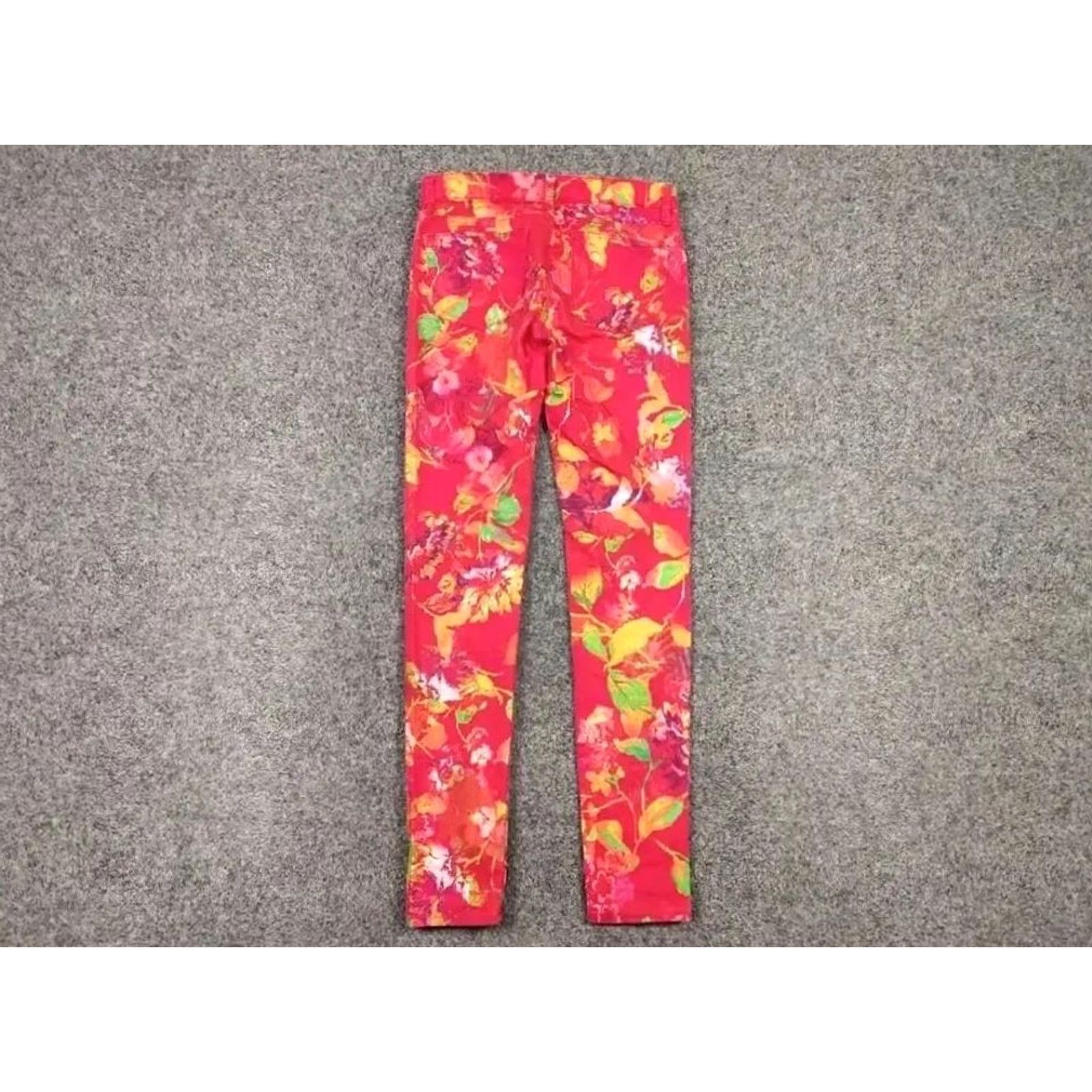 Ralph Lauren VINTAGE Ralph Lauren Women Jeans Floral Pattern Denim Blue 28 Skinny Bibless? Belt Loops Logo - wait no Size 28" / US 6 / IT 42 - 6 Thumbnail
