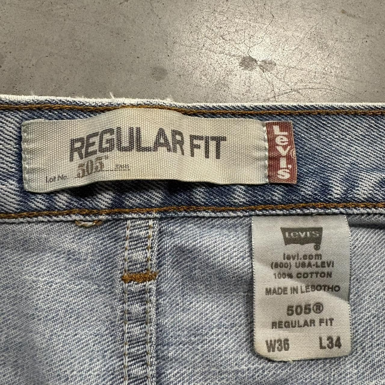 Levi's Crazy Vintage Y2K/2000s Tall Levis Light Blue Wash Denim Jeans! Size US 36 / EU 52 - 6 Thumbnail
