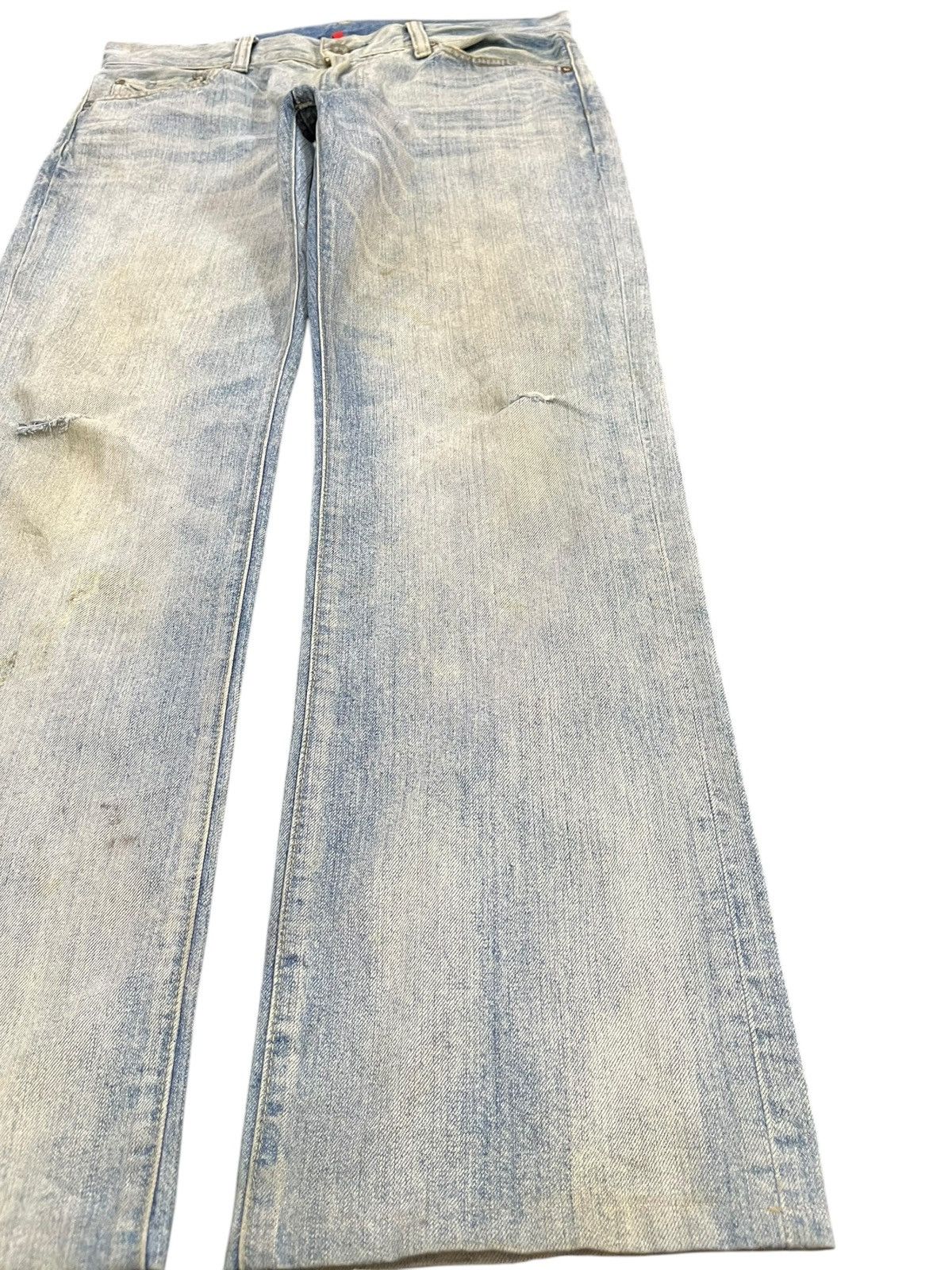 Jun Takahashi × Uniqlo Vintage Uniqlo S002 Baggy Faded Distressed Denim Size US 36 / EU 52 - 4 Thumbnail
