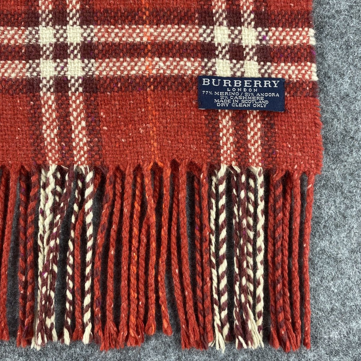 Burberry × Vintage Burberry Scarf # Muffler # Neckwear # D670 Size ONE SIZE - 3 Thumbnail