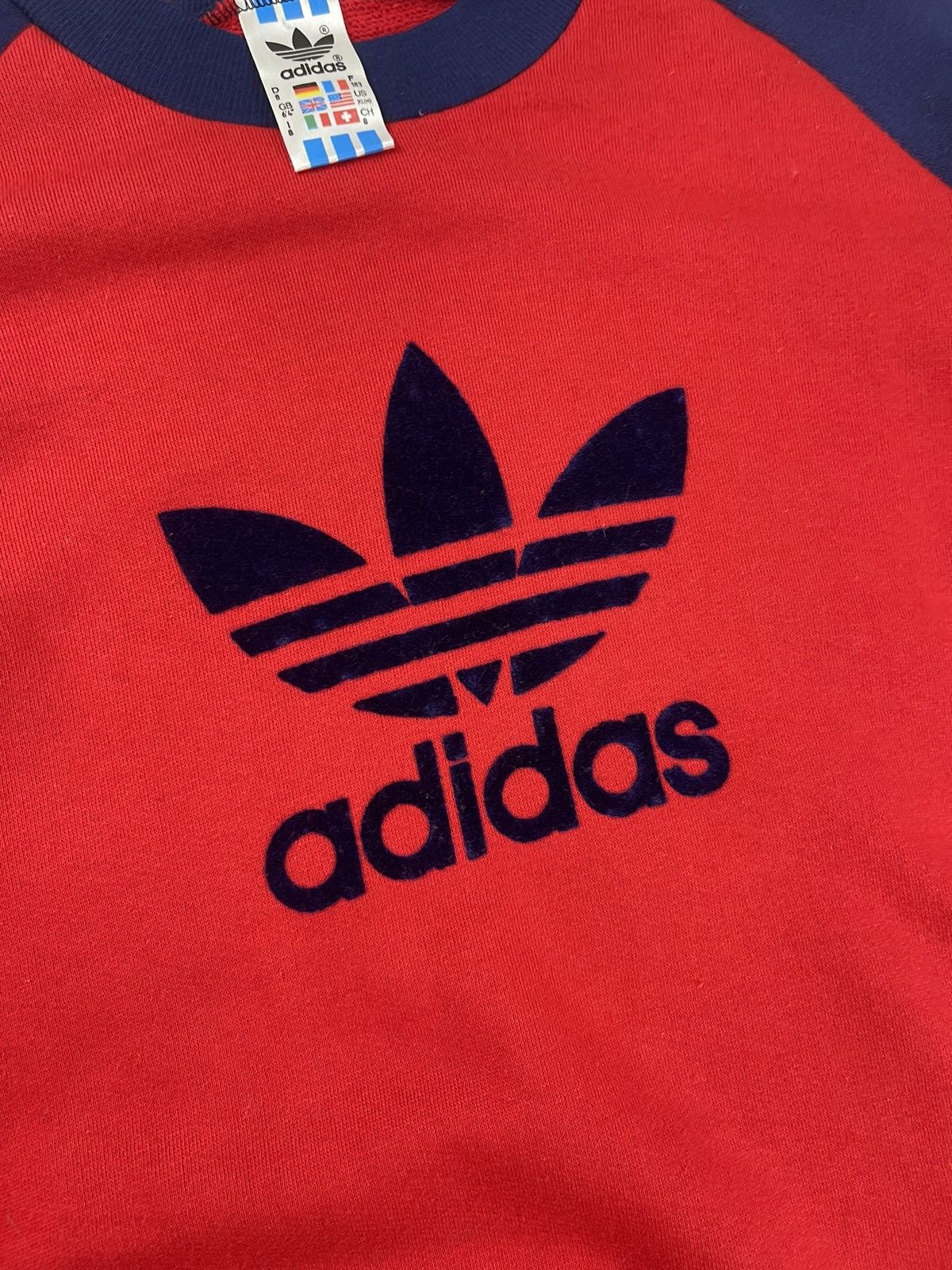 Adidas Vintage 80’s Adidas Logo Swestshirt Jumper Red Size XL Size US XL / EU 56 / 4 - 5 Thumbnail
