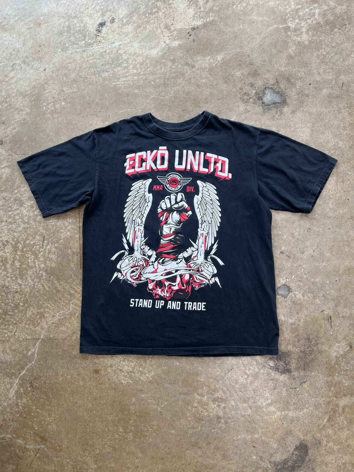 Ecko Unltd. Ecko Unltd Fist Angel Wings Stand Up and Trade XXL Size US XXL / EU 58 / 5 - 2 Thumbnail