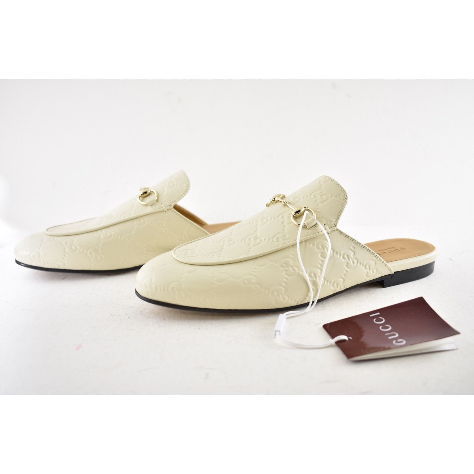 Gucci Gucci Princetown New Ivory GG Monogram Slide Loafer 36.5 Size US 6.5 / IT 36.5 - 15 Thumbnail