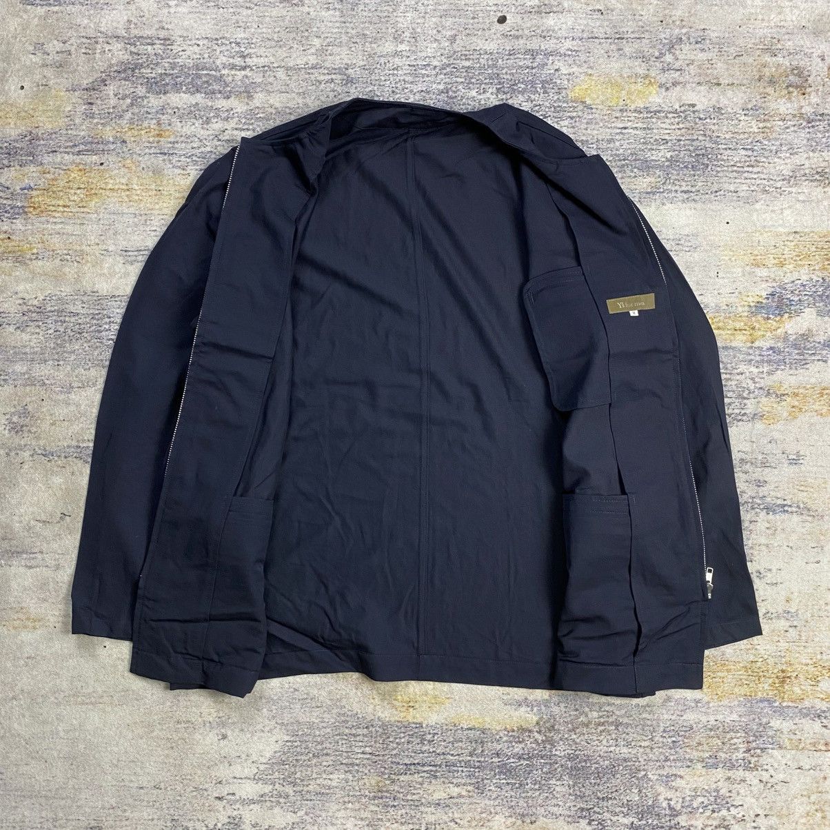 Vintage y's for men yohji yamamoto collarless jacket