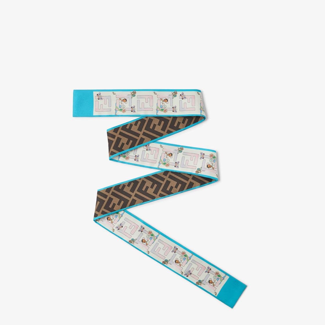 Fendi os11x0526 Size: OS / Wrappy Silk Scarf in Multicolor Size ONE SIZE - 1 Preview