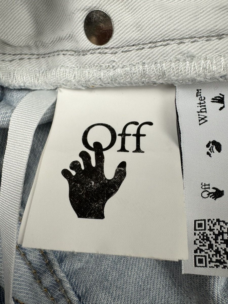 Off-White Off-White corp distress skinny light washed denim Size US 32 / EU 48 - 21 Thumbnail
