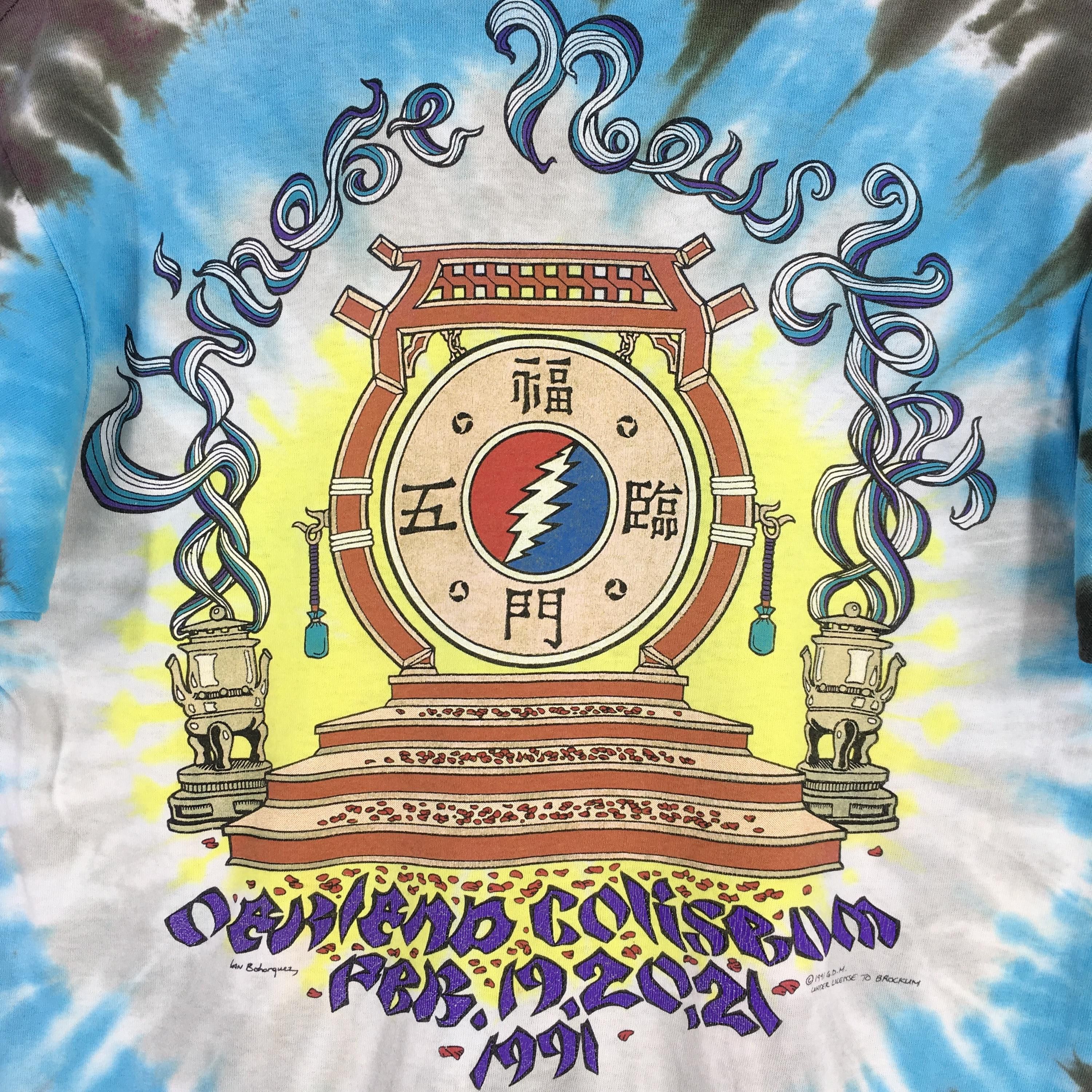 Band Tees Vintage 1991 Grateful Dead Rock Concert Tie Dye Tshirt Large Size US L / EU 52-54 / 3 - 6 Thumbnail