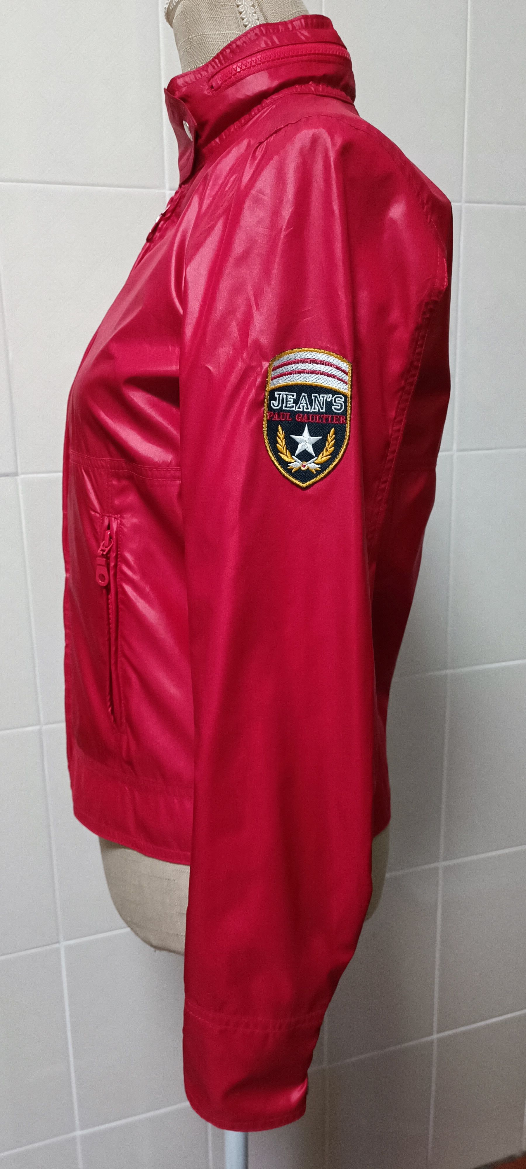 Jean Paul Gaultier Early 2000's - Biker red nylon jacket Size S / US 4 / IT 40 - 12 Thumbnail