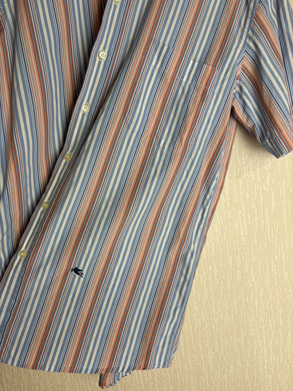 Etro Etro Milano Men's Multicolor Striped Shirt Short Sleeve Size US M / EU 48-50 / 2 - 3 Thumbnail