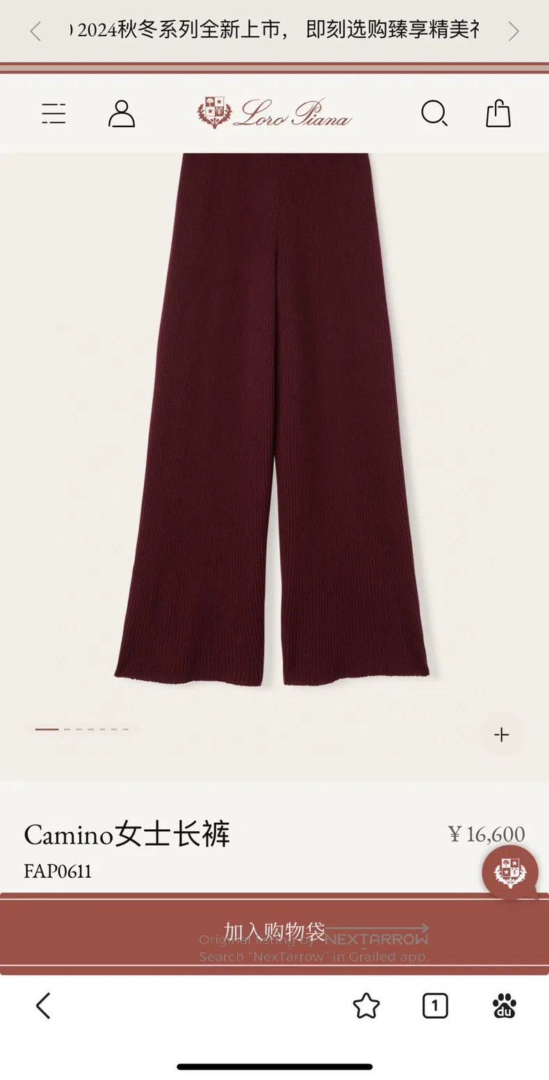 Loro Piana Loro Piana 24FW Autumn/Winter Pomegranate Red Cashmere and Size 25" / US 0 / IT 36 - 7 Thumbnail
