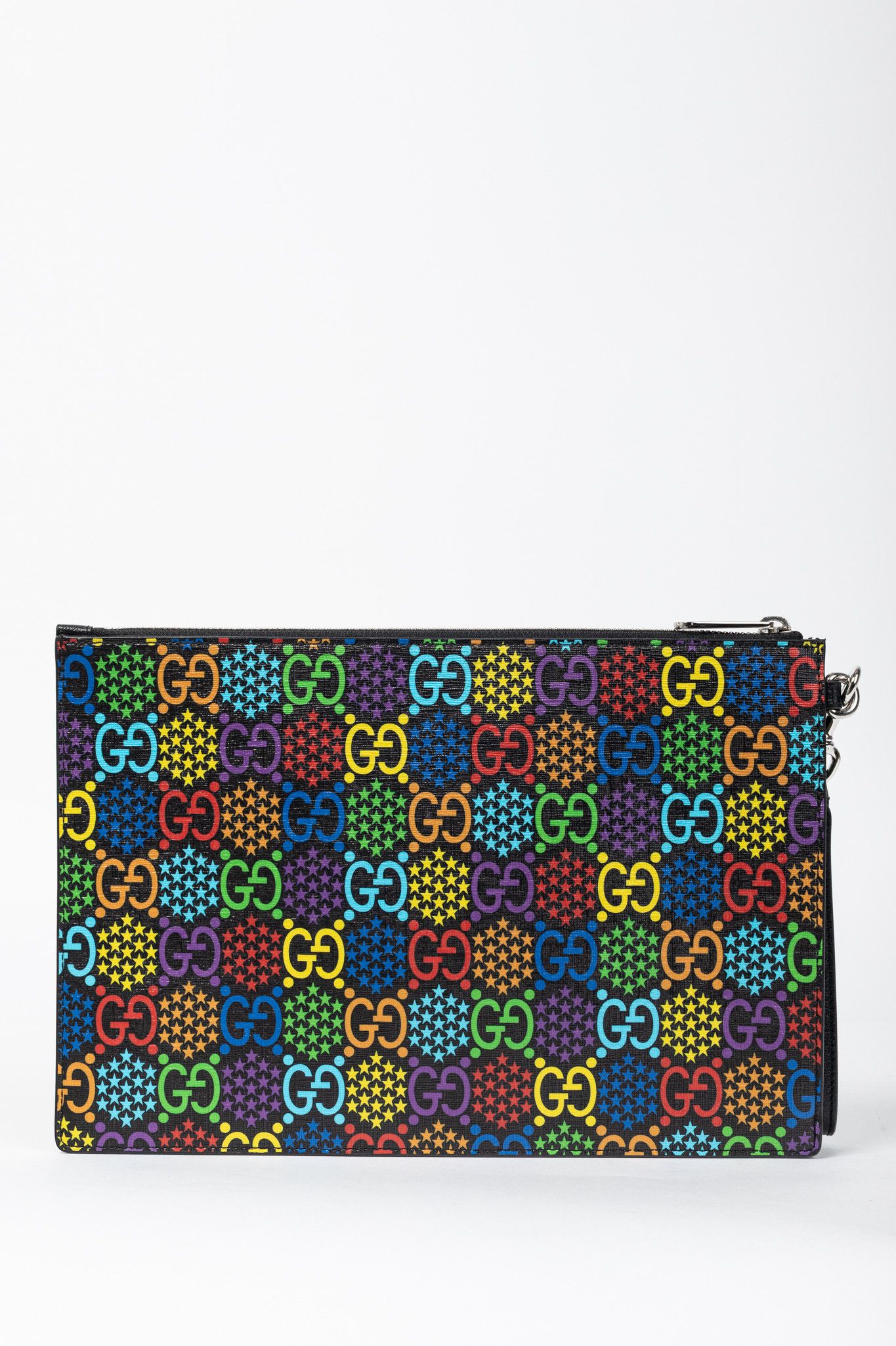 Gucci Gucci Black-Multi GG Psychedelic Zip Pouch Size ONE SIZE - 4 Thumbnail