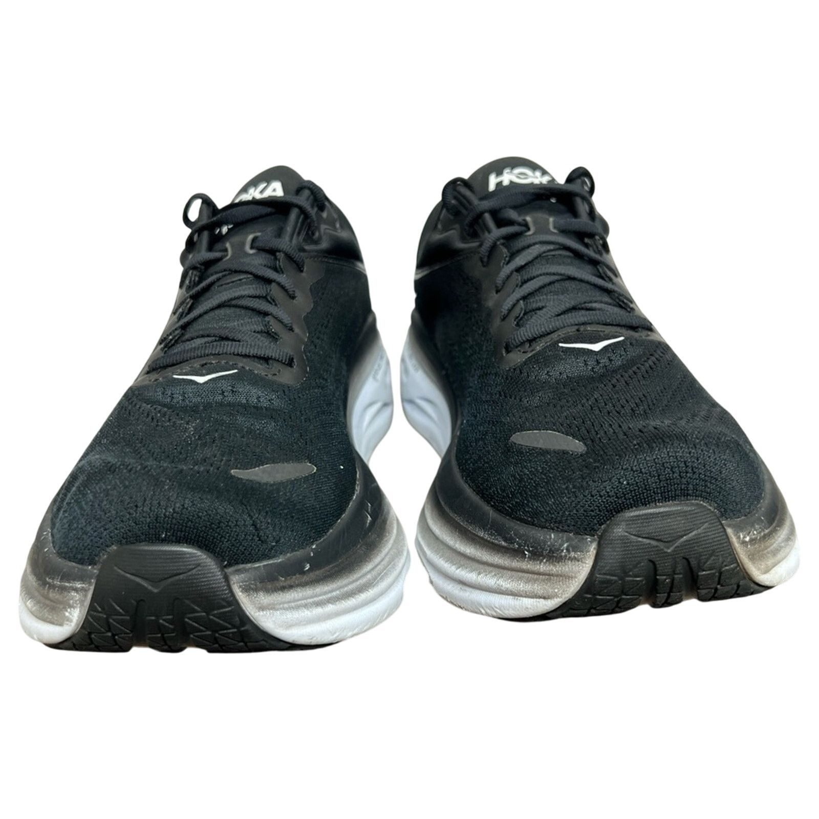 Hoka Hoka One One Mens Bondi 8 Black Running Shoes Sneakers 12 D Size US 12 / EU 45 - 5 Thumbnail