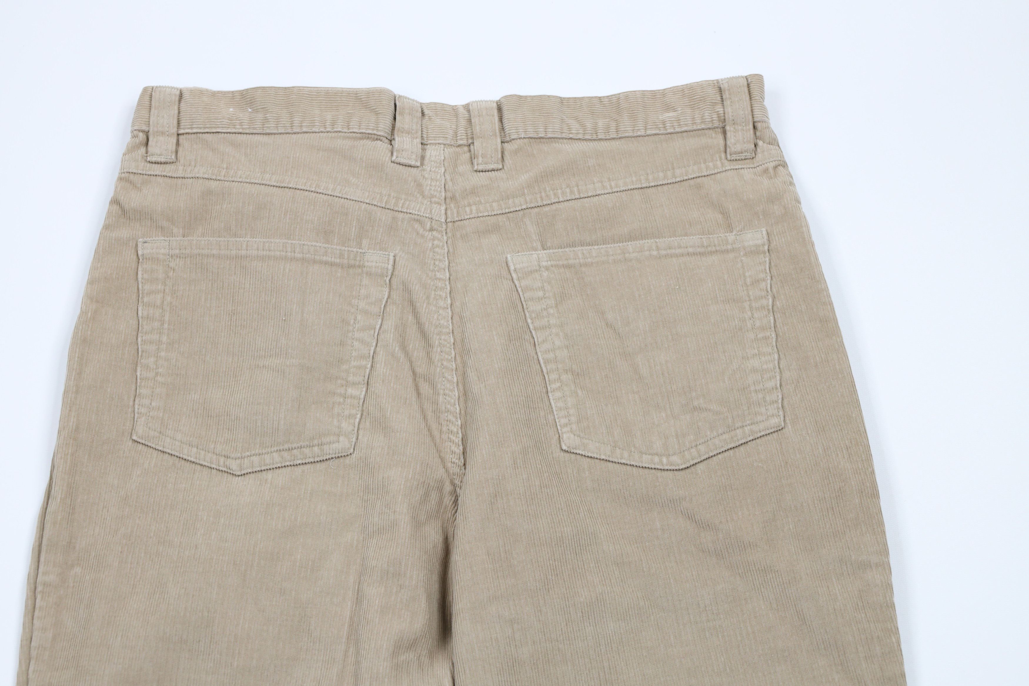 Vintage Vintage 90s Streetwear Wide Leg Corduroy Chino Pants Beige Size US 34 / EU 50 - 9 Thumbnail