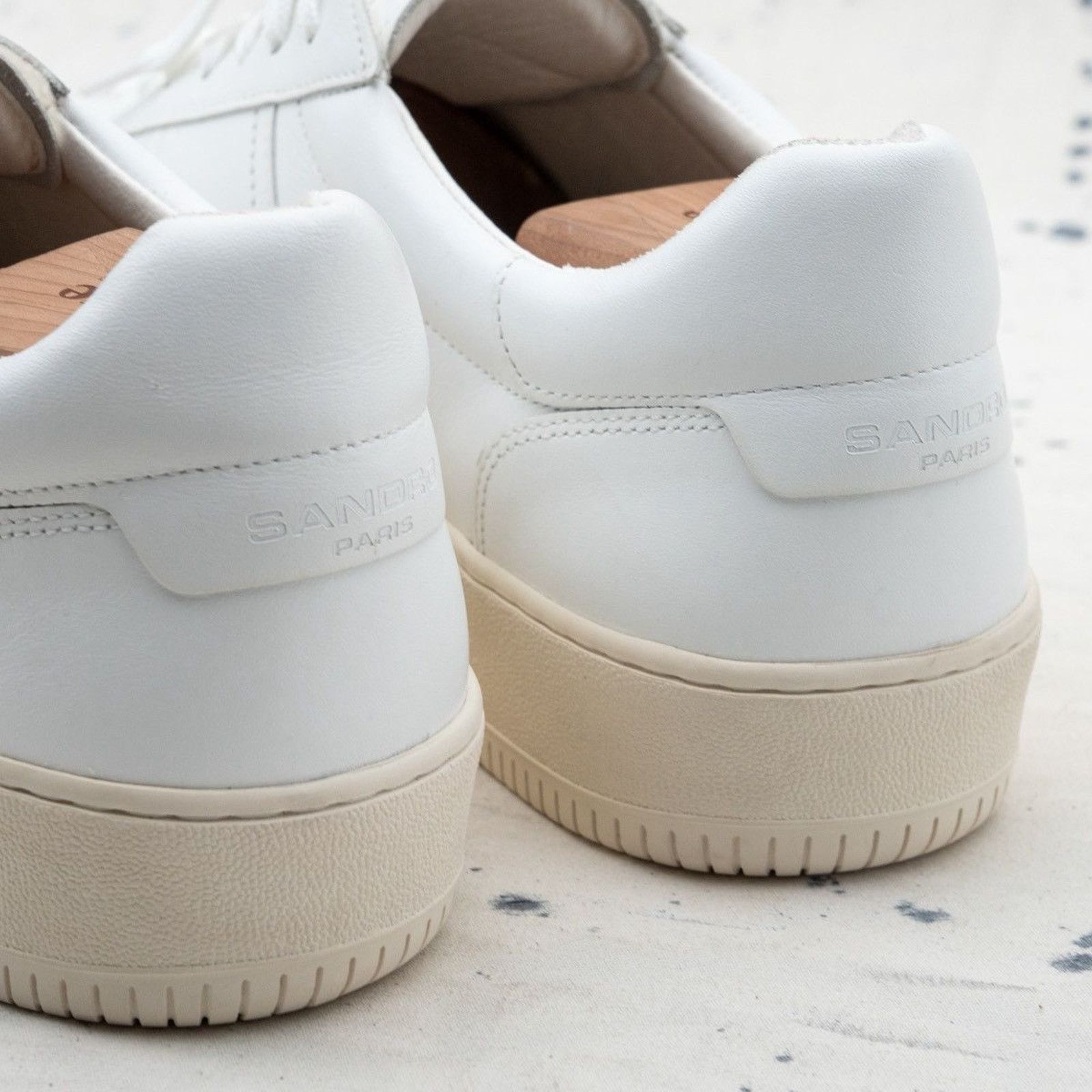 Sandro Sandro paris mens white cow leather sneakers Size US 11 / EU 44 - 9 Thumbnail