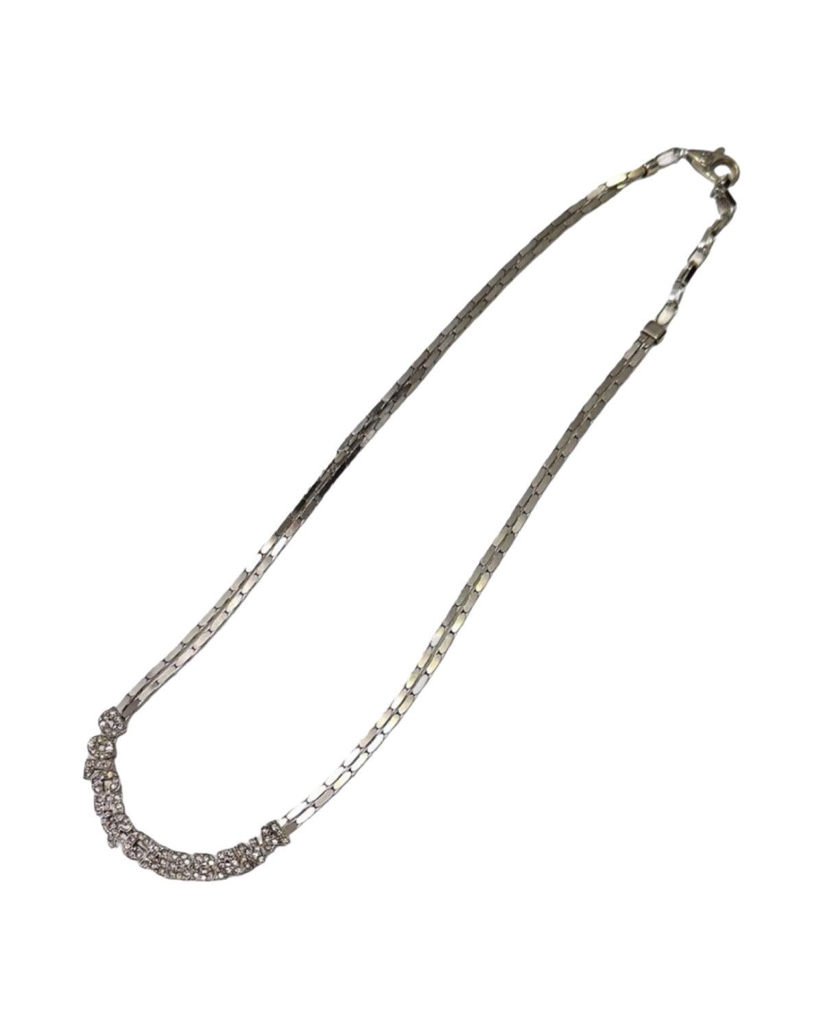 Dolce & Gabbana Embellished Spell Out Silver Necklace Size ONE SIZE - 3 Thumbnail