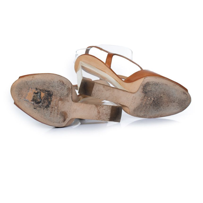 Maison Margiela Maison Margiela, brown leather wedges Size US 6 / IT 36 - 6 Thumbnail