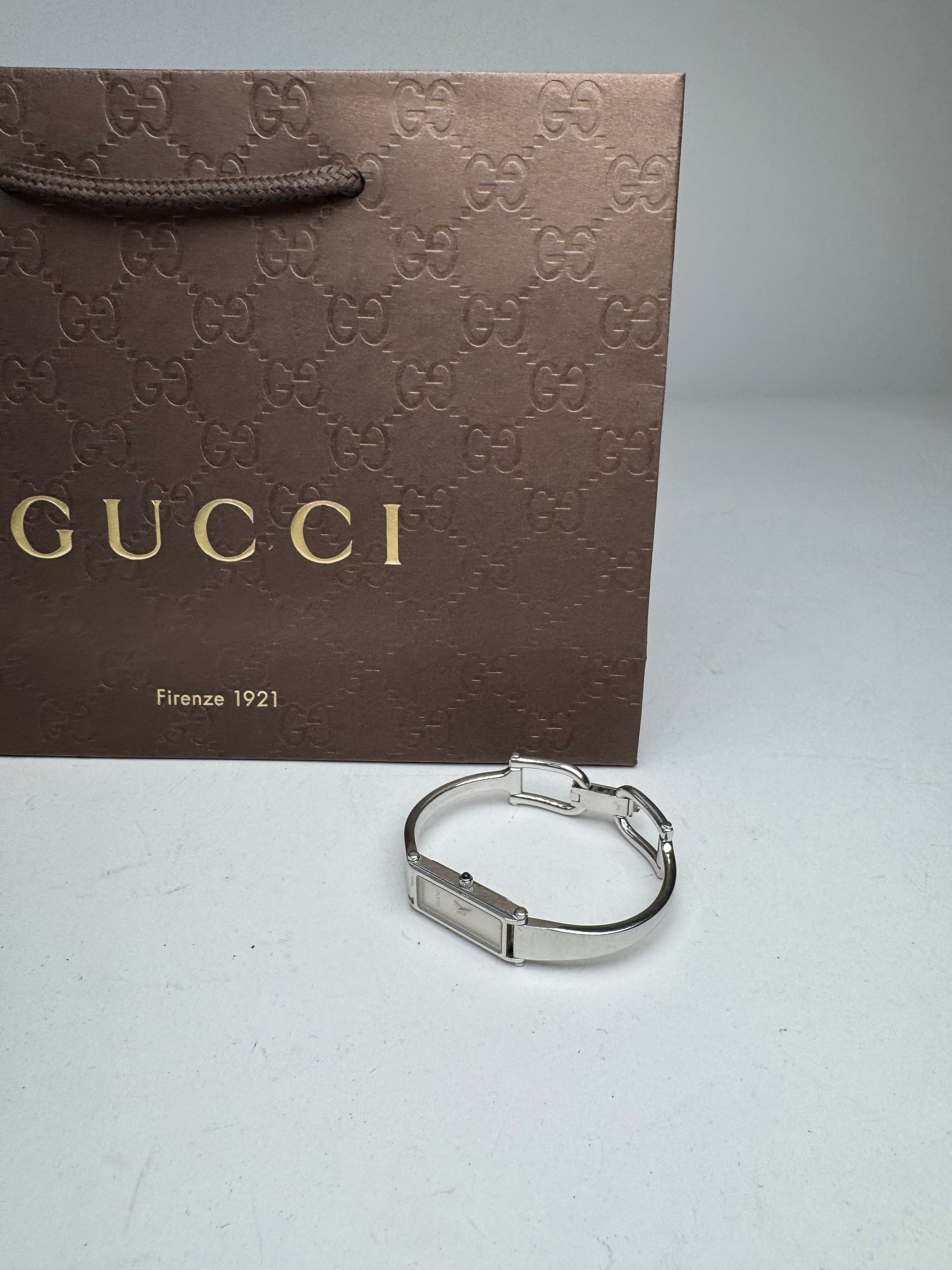 Gucci Vintage Horsebit Steel Watch Silver Size ONE SIZE - 1 Thumbnail