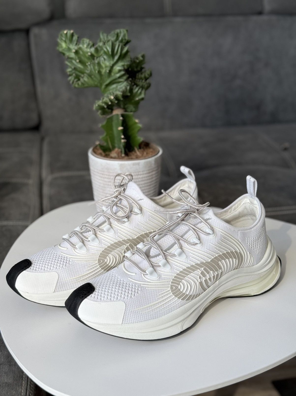 Gucci Gucci Run White Sneakers Mens Size US 12 / 45 IT Size US 12 / EU 45 - 11 Thumbnail