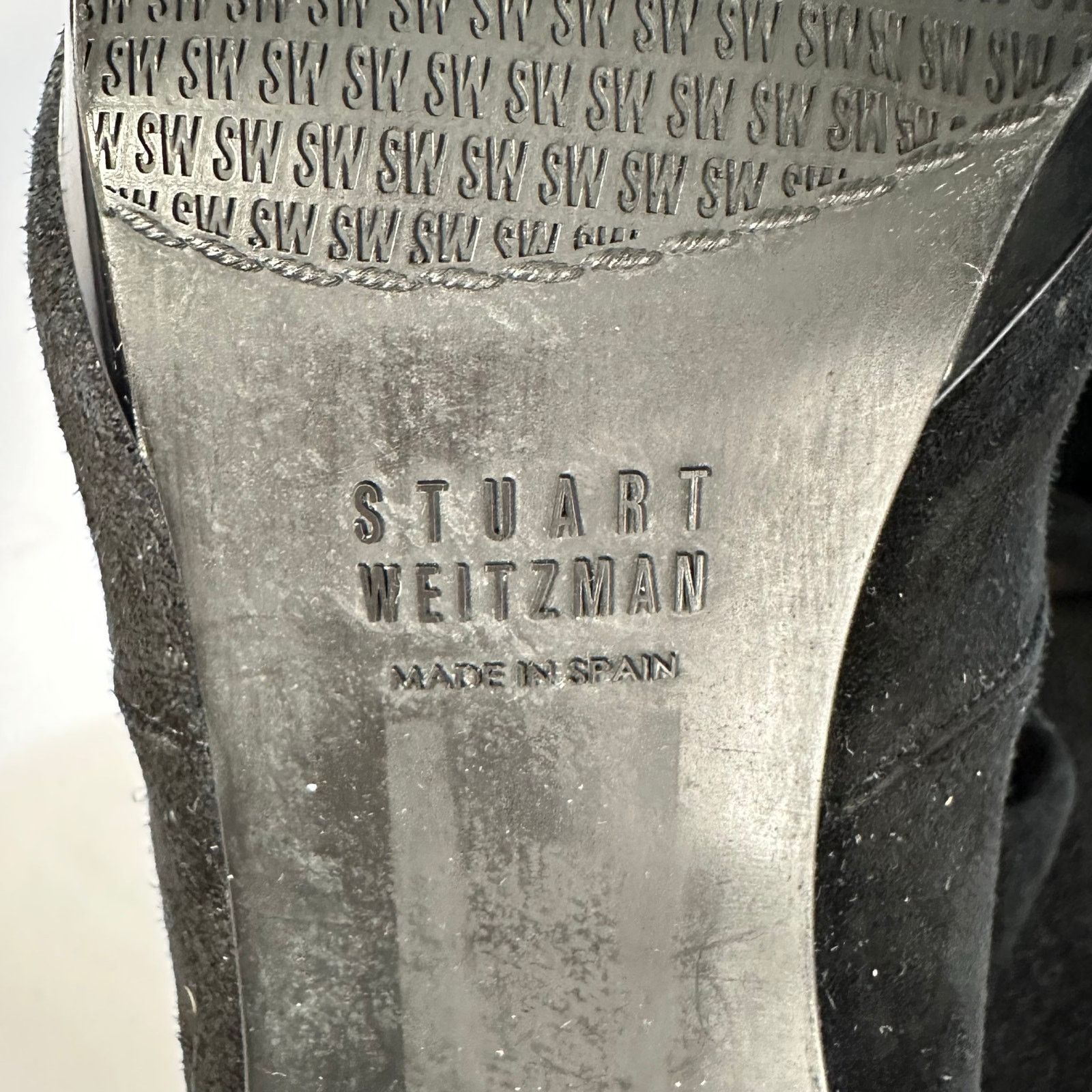 Stuart Weitzman STUART WEITZMAN Black Stiletto Heel, Suede, Knee High Boots Size US 10 / IT 40 - 10 Thumbnail