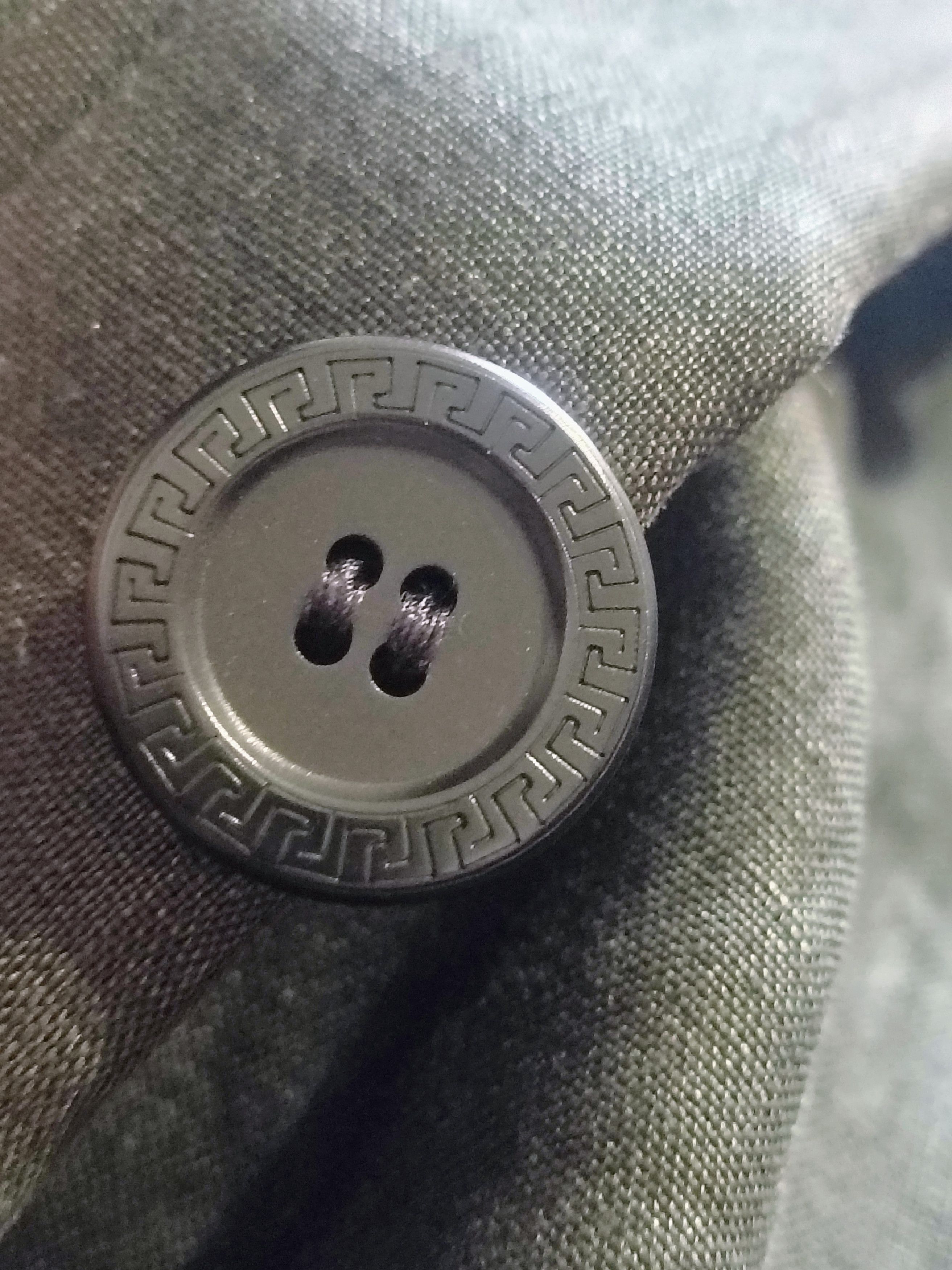 Versace Vintage Gianni Versace "Zipped" Linen-Texture Blazer Size 40R - 6 Thumbnail