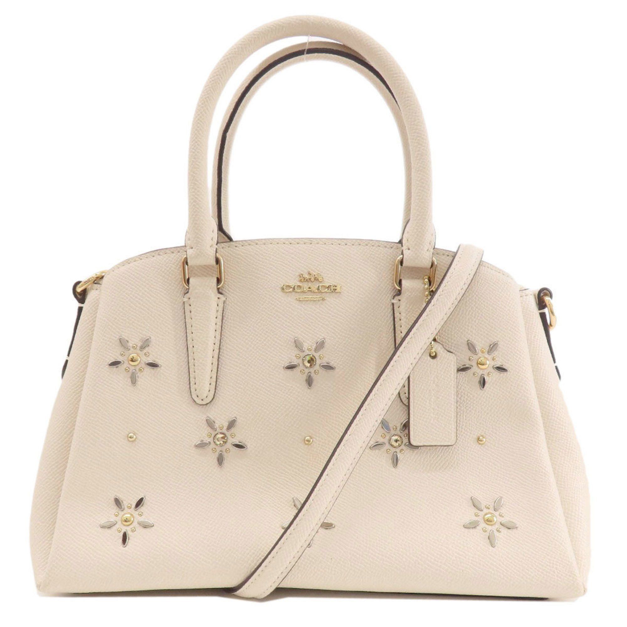 image of Coach F72832 Handbag Leather Women's Coach in White