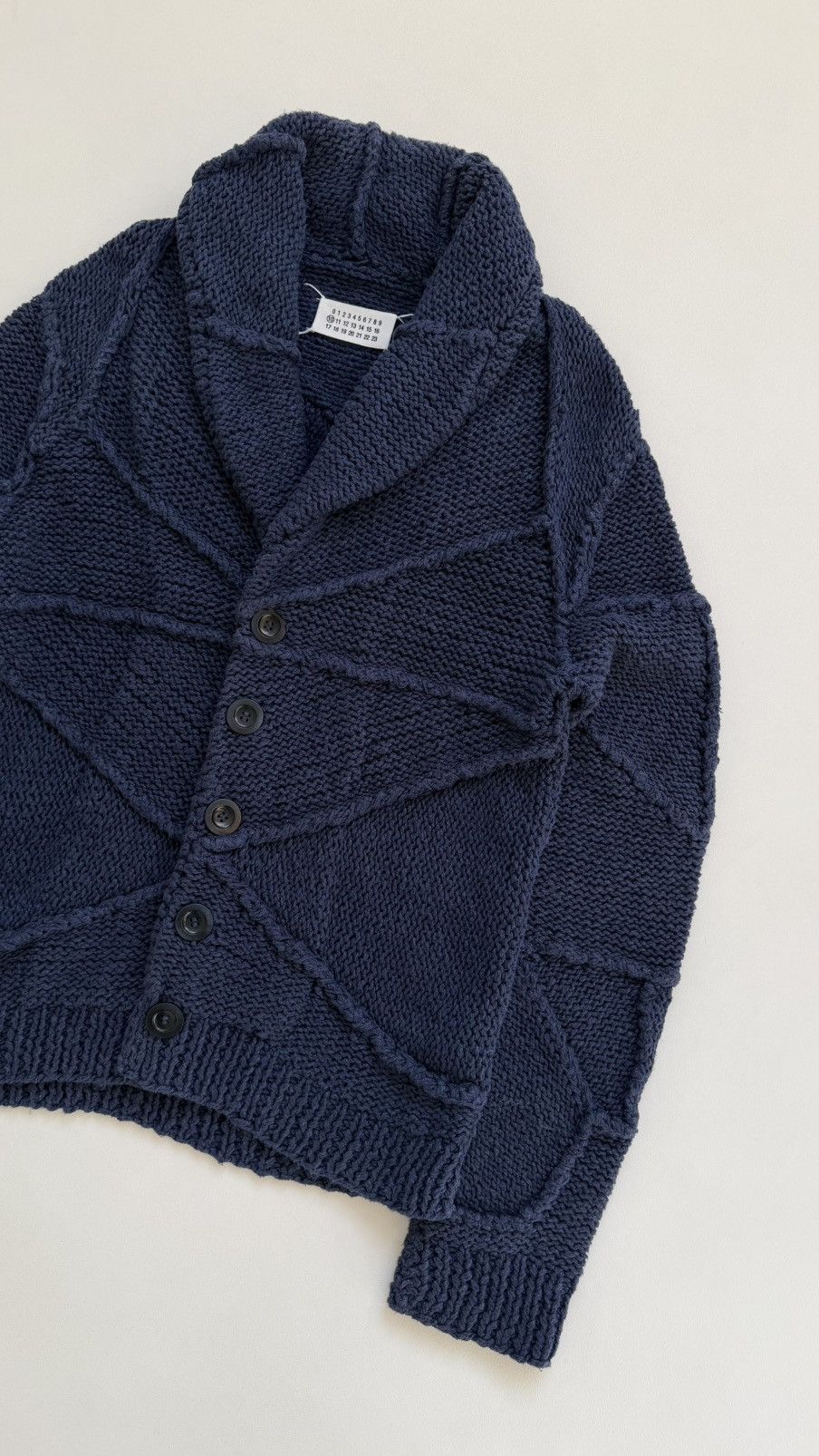 Maison Margiela S/S 10 Sample Panelled Chunky 3D Knit Cardigan Size US M / EU 48-50 / 2 - 9 Thumbnail