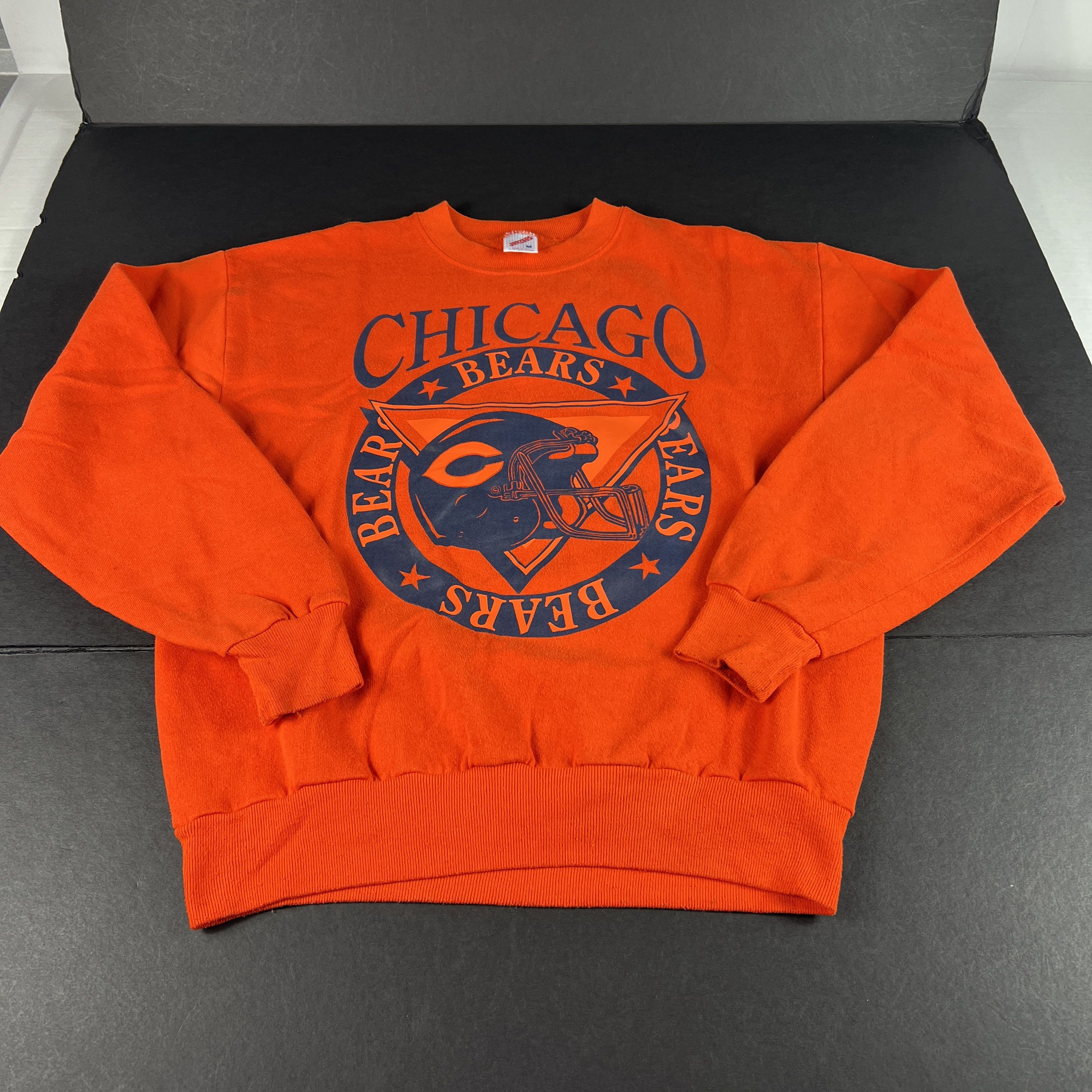 Jerzees × NFL × Vintage VTG 80s Chicago Bears Football Sweatshirt Orange Crewneck Size US M / EU 48-50 / 2 - 1 Thumbnail