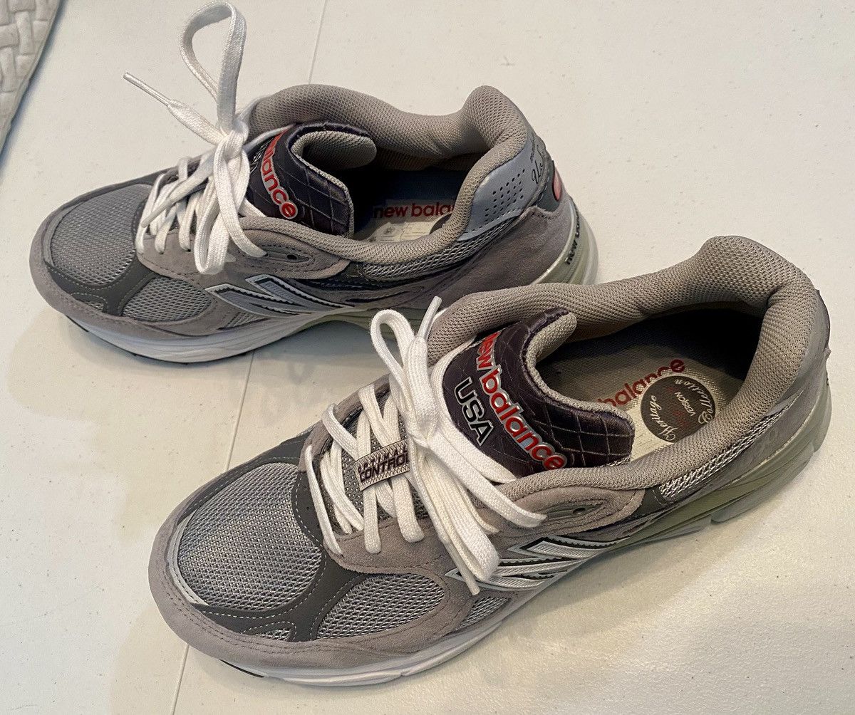 New Balance New Balance 990v3 Made in USA Gray White Suede Heritage 8 LN Size US 8 / EU 41 - 5 Thumbnail