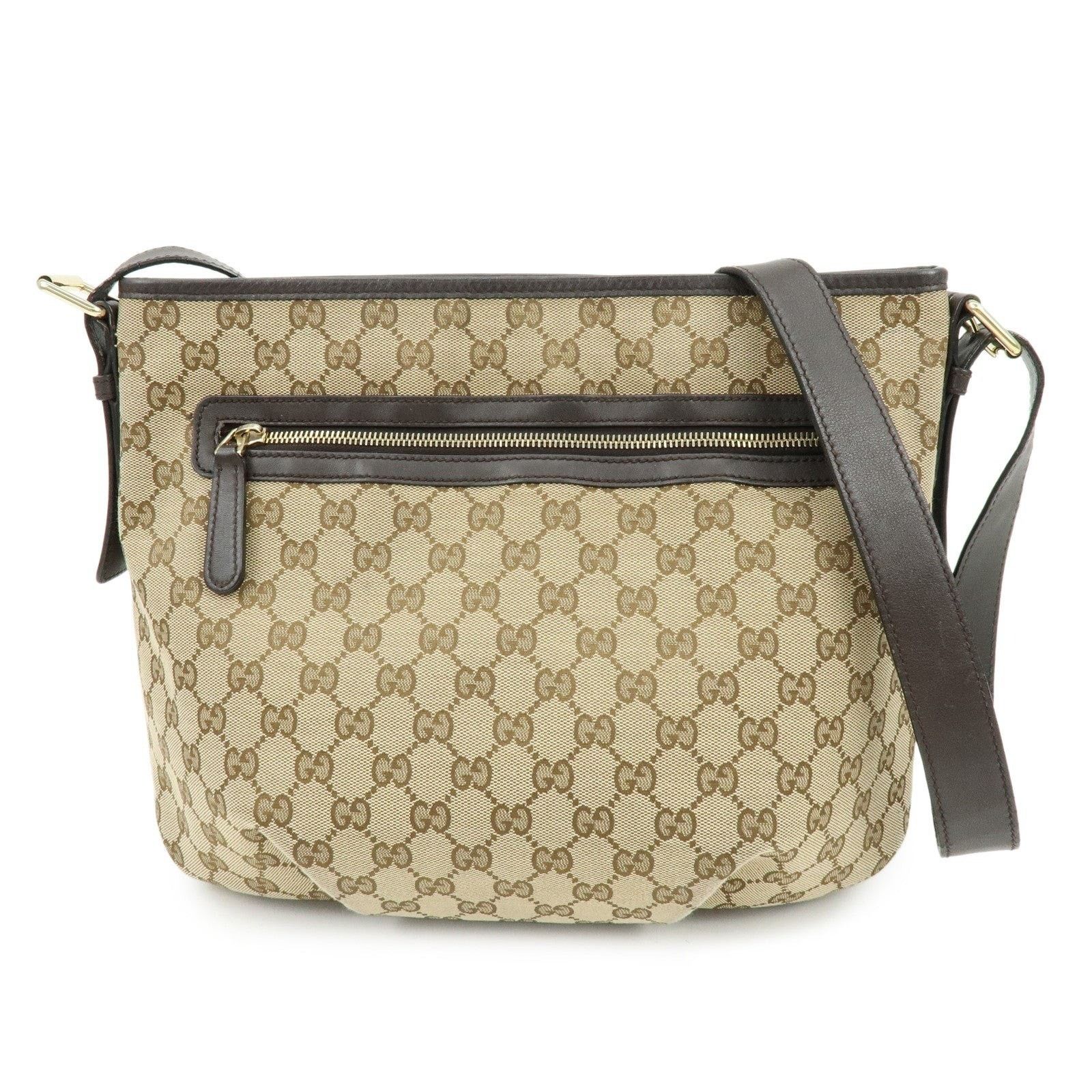 Gucci Gucci GG Canvas Shoulder Bag Beige Size ONE SIZE - 1 Thumbnail