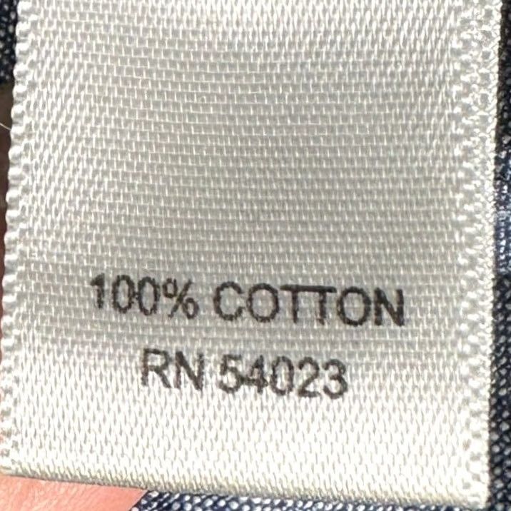 Banana Republic Banana Republic Shirt Mens Large 16-16.5 Blue Denim Button-Up Long Sleeve Shirt Casual Workwear Size 42R - 5 Thumbnail