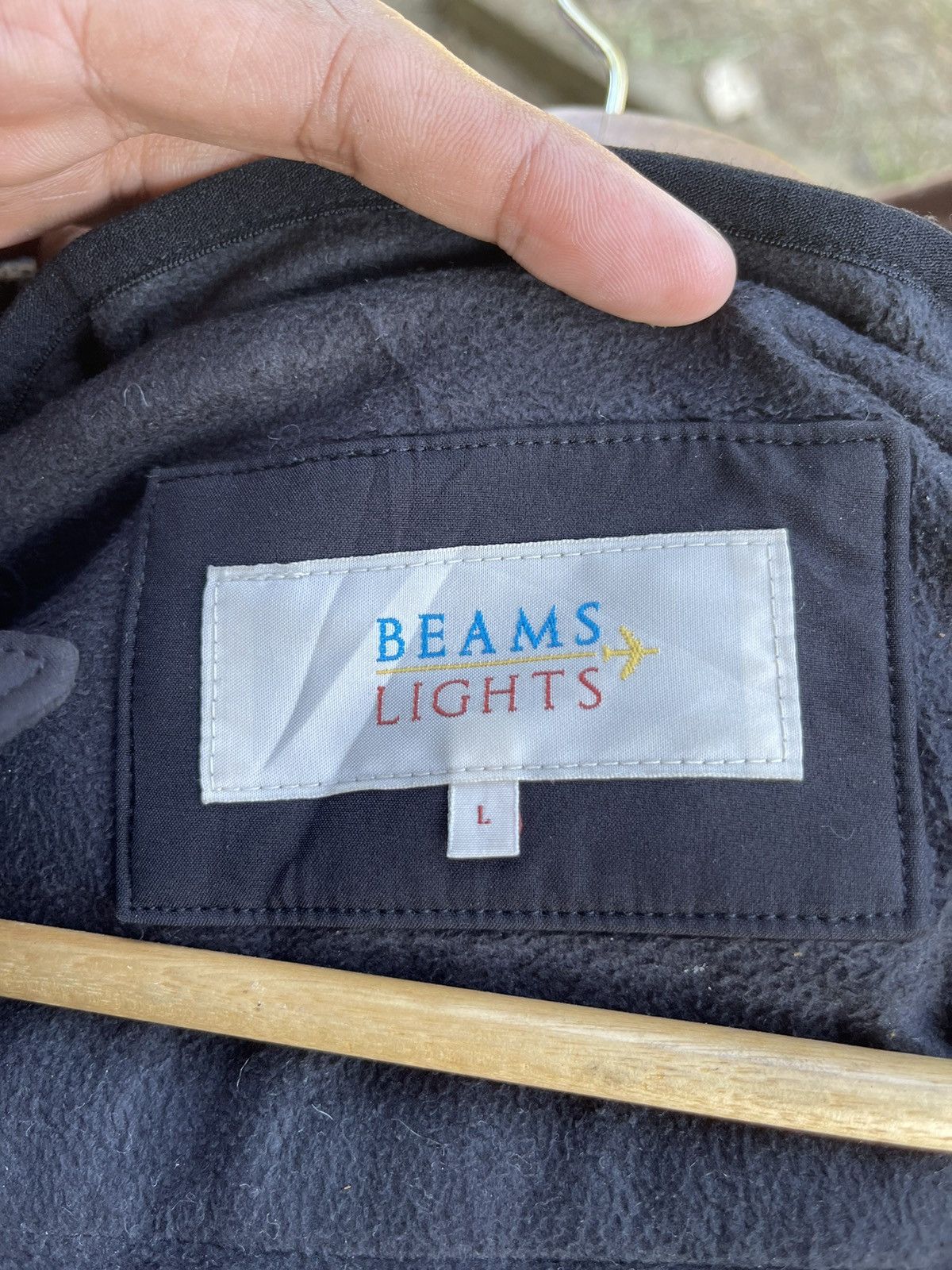 Beams Japan Beams Lights Hooded Toggle Jacket – Black (L) Size US L / EU 52-54 / 3 - 18 Thumbnail