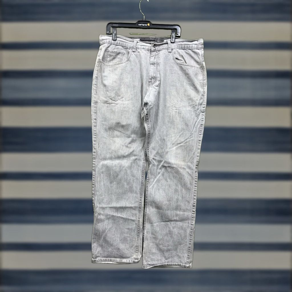Rocawear VINTAGE Rocawear Baggy Jeans Mens 36x32 JNCO 90s Grunge Streetwear Wide-Leg Jeans Gray 36 in Mens Baggy Wide Leg 90s Hip Hop Punk Size US 36 / EU 52 - 1 Thumbnail