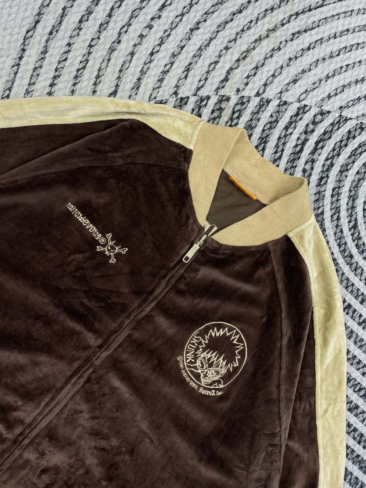 Hysteric Glamour Vintage Mischievous Embroidery Logo Velvet Zipper Jacket Size US M / EU 48-50 / 2 - 6 Thumbnail