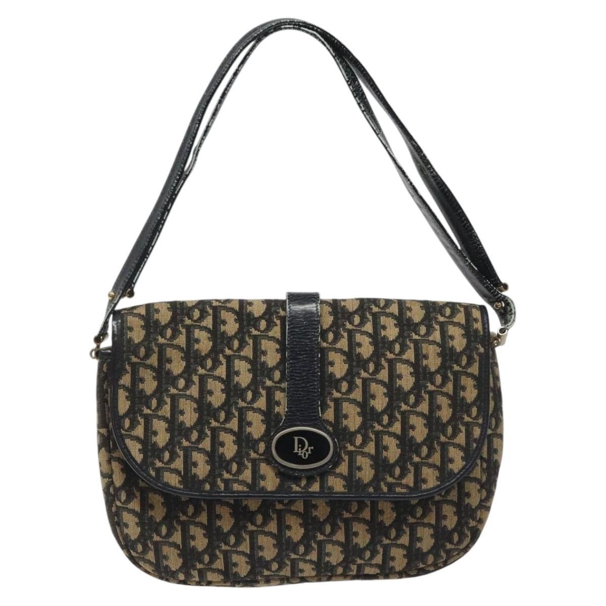 Dior DIOR Trotter Canvas Shoulder Bag Navy Size ONE SIZE - 2 Thumbnail