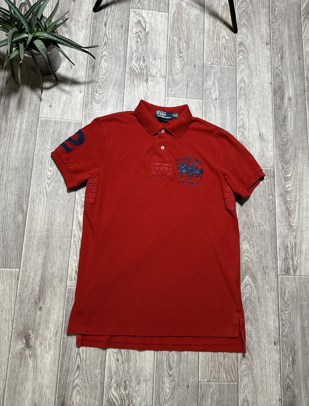 Polo Ralph Lauren × Ralph Lauren Vintage Polo Ralph Lauren Double Pony Number Two Polo Shirt Size US M / EU 48-50 / 2 - 1 Thumbnail