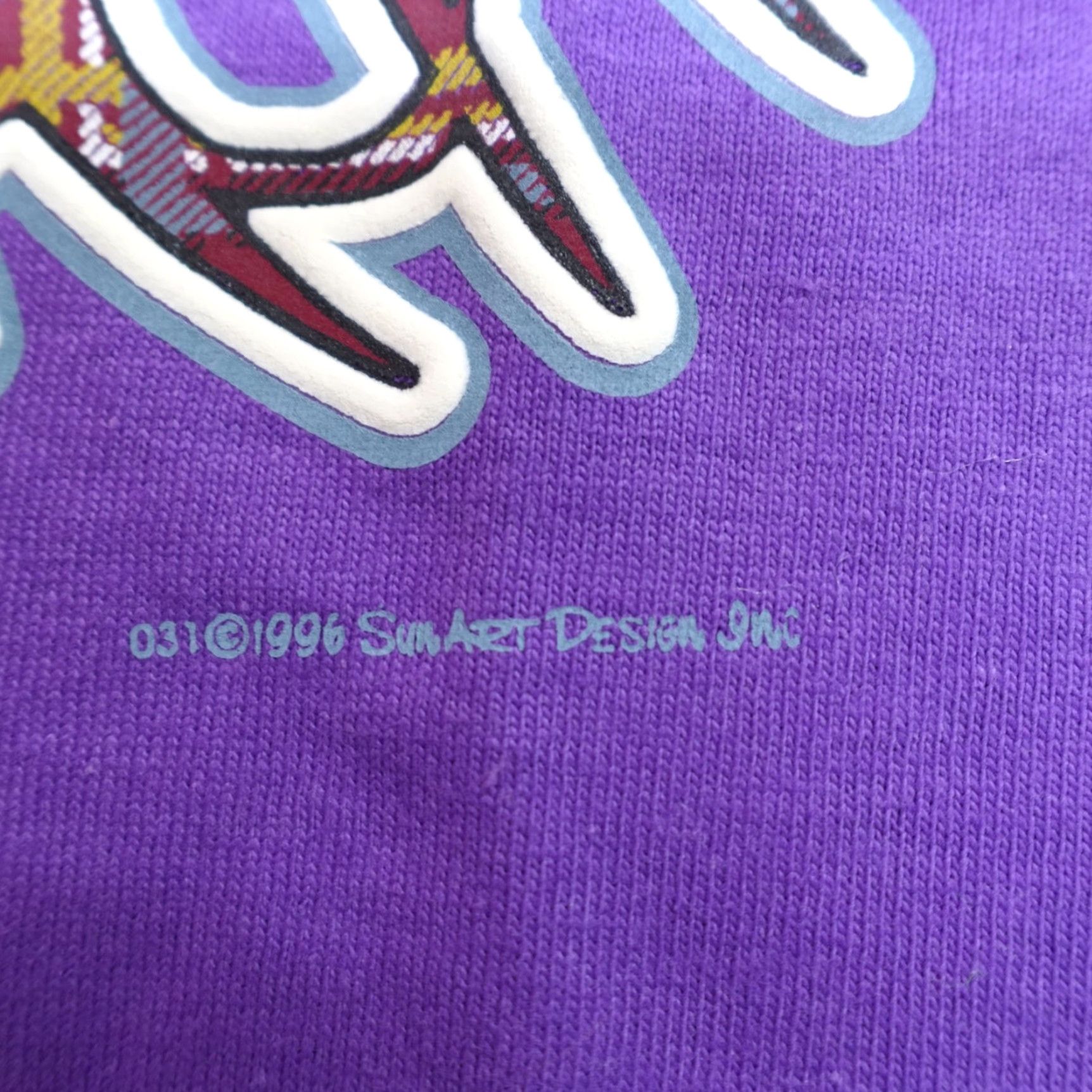 Vintage VINTAGE American Vintage Shirt Men Purple 1990s Logo Athletic Graffiti T-Shirt M Short Sleeve Crew Neck Size US M / EU 48-50 / 2 - 3 Thumbnail