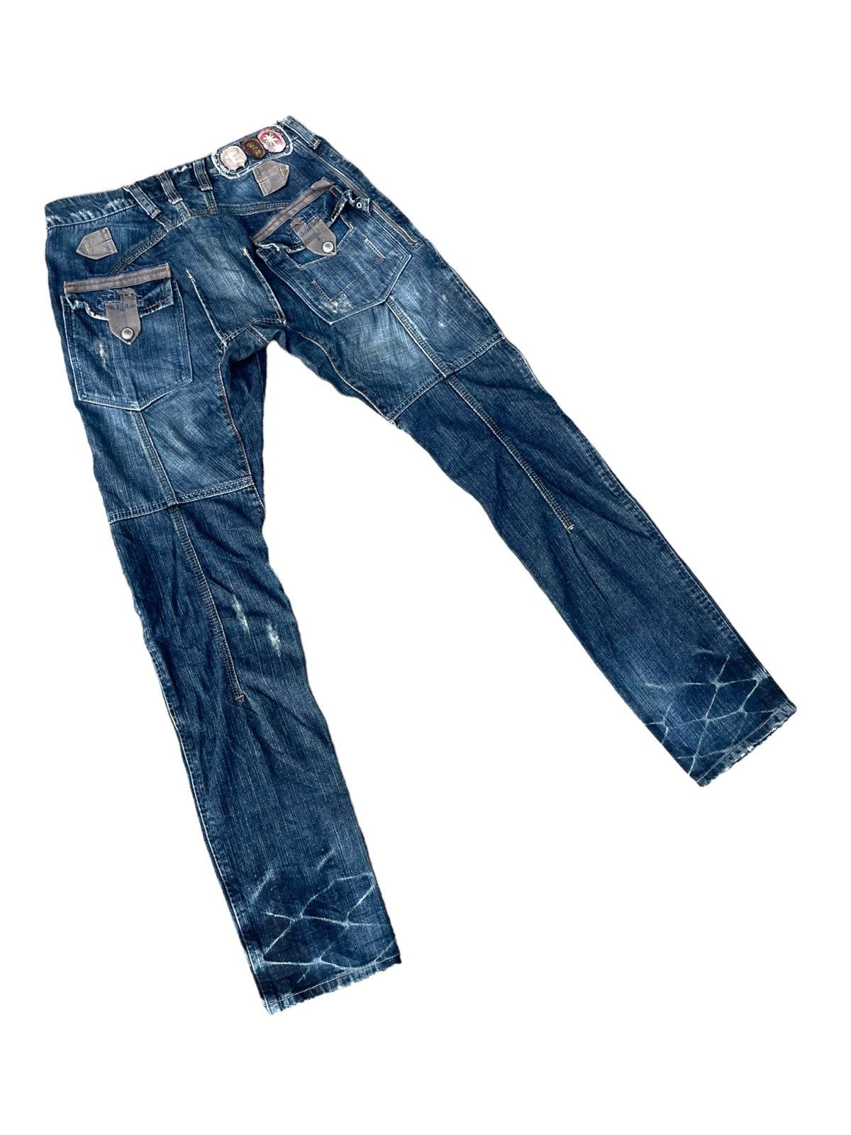 Marithe + Francois Girbaud Marithe Francois Girbaud Steel Lock Distressed Jeans Denim Size US 30 / EU 46 - 8 Thumbnail
