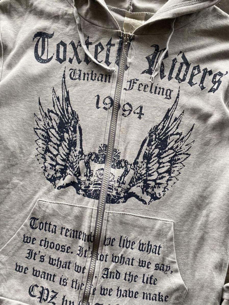 If Six Was Nine 2000s WOW - Death Poem Zip Hoodie Size US M / EU 48-50 / 2 - 2 Thumbnail