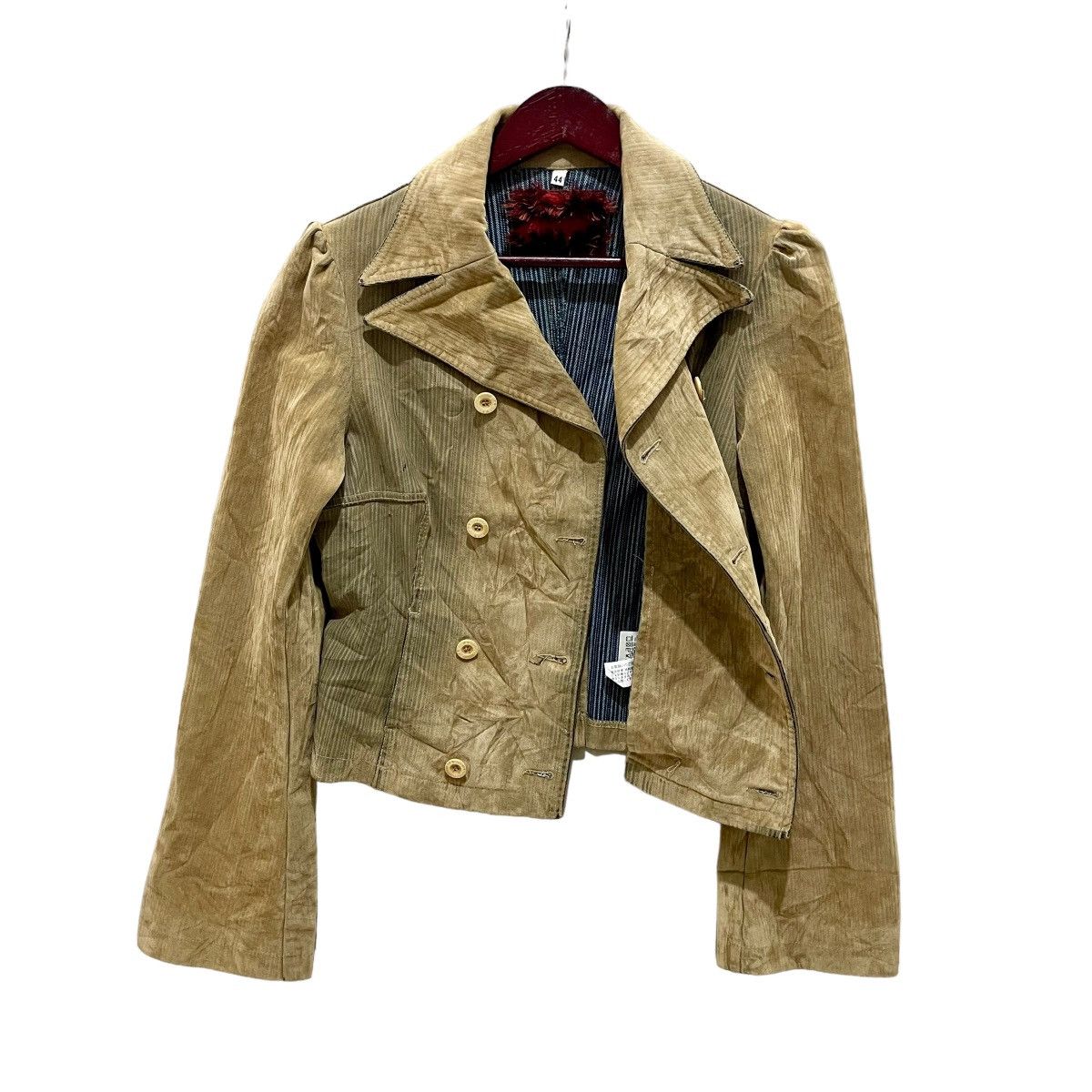 Vintage Pianurastudio Double Breasted Cropped Jacket Size M / US 6-8 / IT 42-44 - 8 Thumbnail