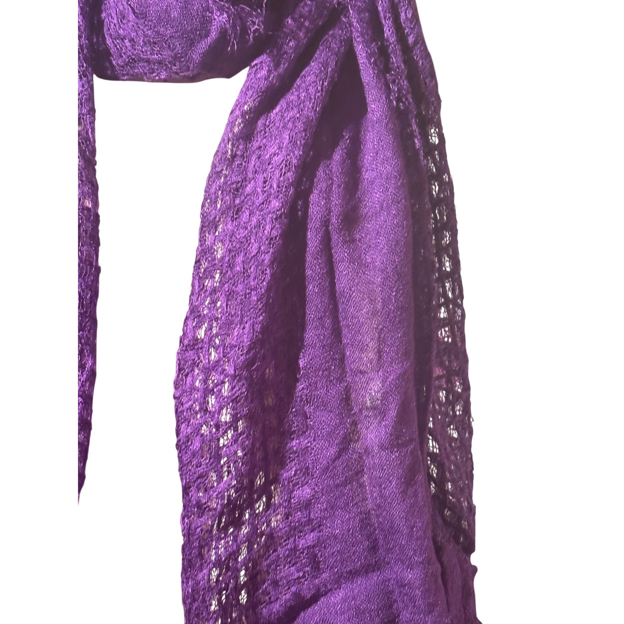 Other Cejon Women's Loosely Woven Fashion Scarf, Purple, OS Size ONE SIZE - 4 Thumbnail