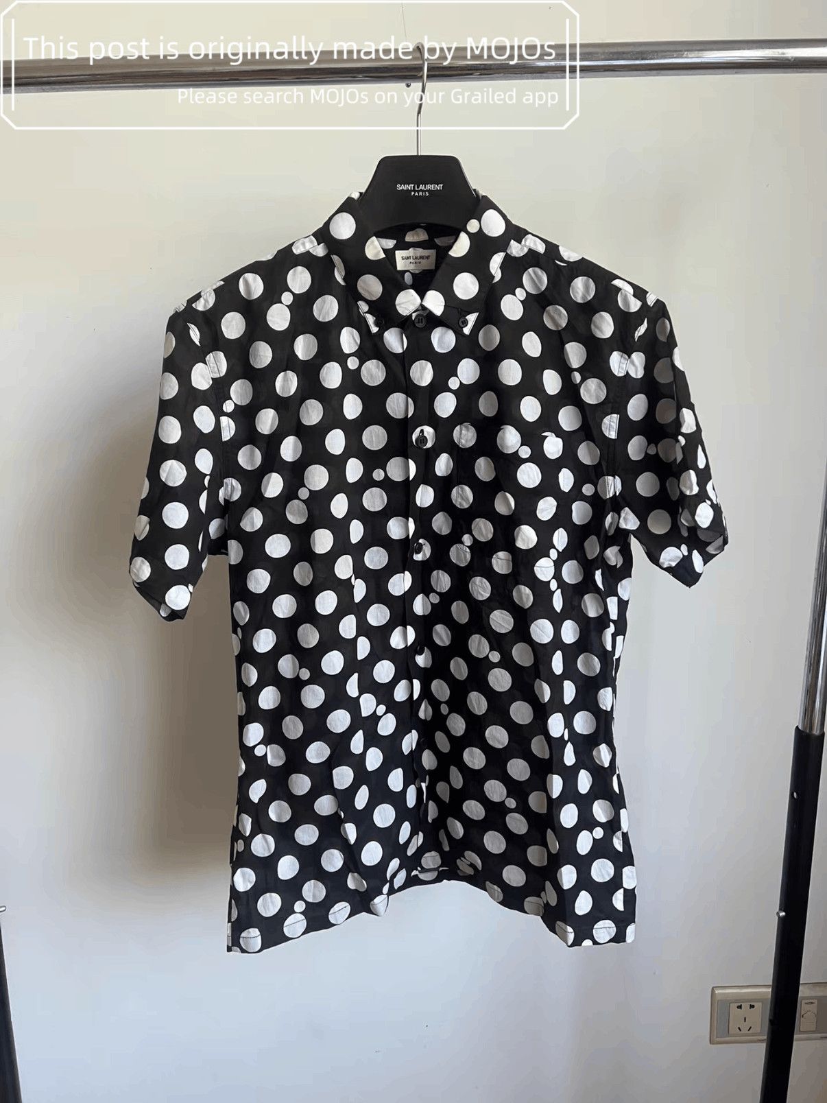 Saint Laurent Paris Sz 38 Saint Laurent Paris 13SS Poke Dots S/S Shirt mojos3715 Size US M / EU 48-50 / 2 - 1 Thumbnail